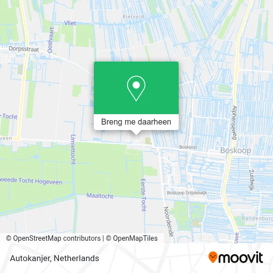 Autokanjer kaart