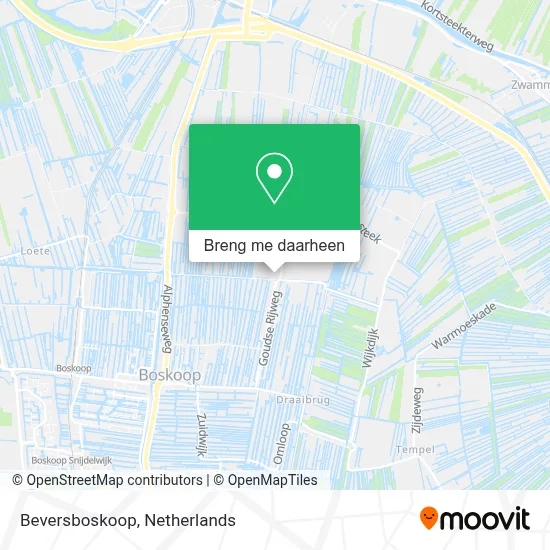 Beversboskoop kaart