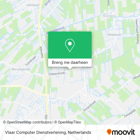 Vlaar Computer Dienstverlening kaart