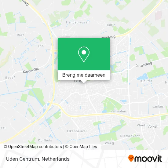 Uden Centrum kaart