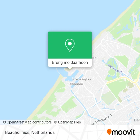 Beachclinics kaart