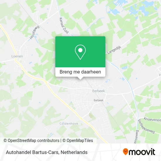 Autohandel Bartus-Cars kaart