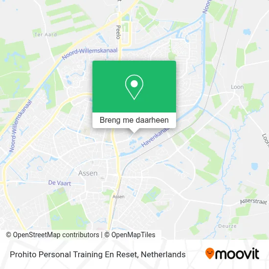 Prohito Personal Training En Reset kaart