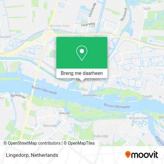 Lingedorp kaart