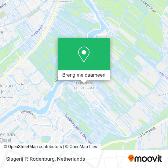 Slagerij P. Rodenburg kaart
