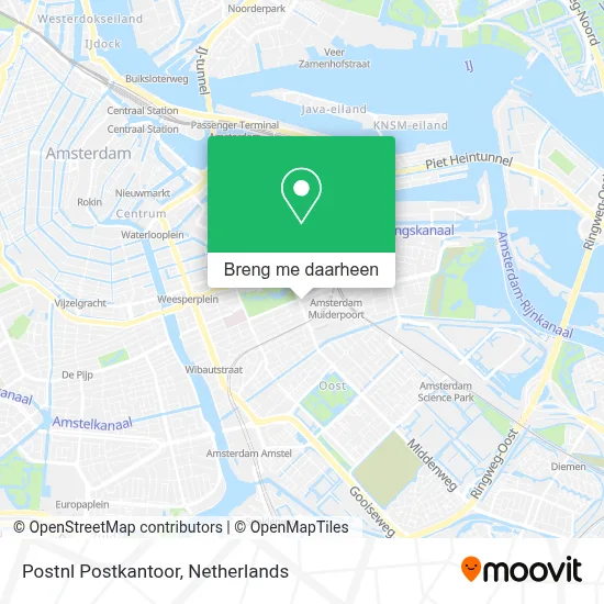 Postnl Postkantoor kaart