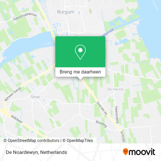 De Noardewyn kaart