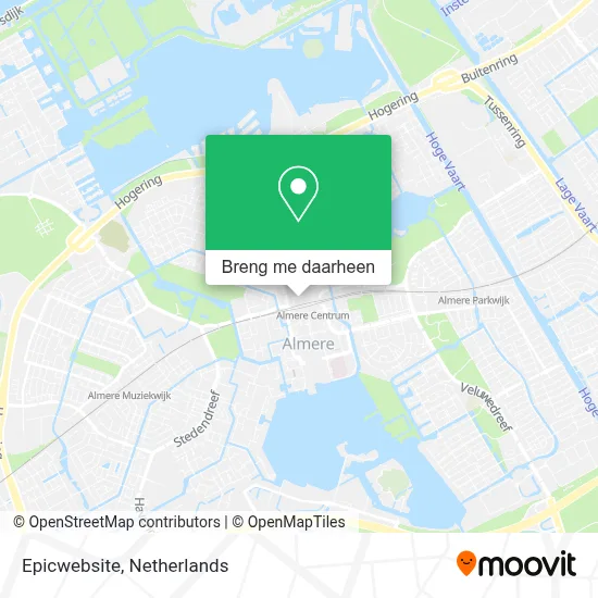 Epicwebsite kaart