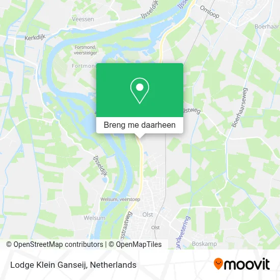 Lodge Klein Ganseij kaart