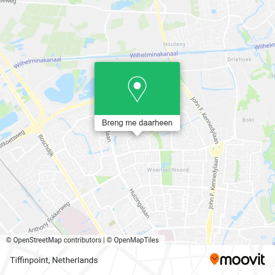Tiffinpoint kaart