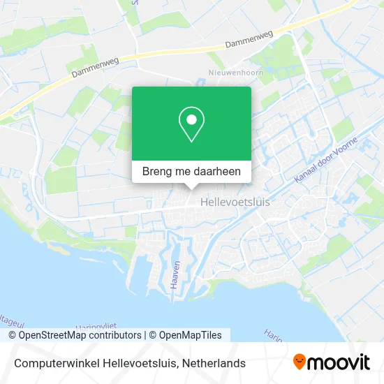 Computerwinkel Hellevoetsluis kaart