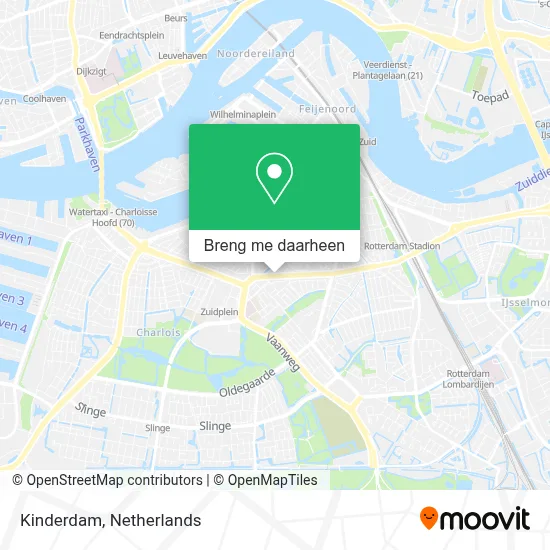 Kinderdam kaart