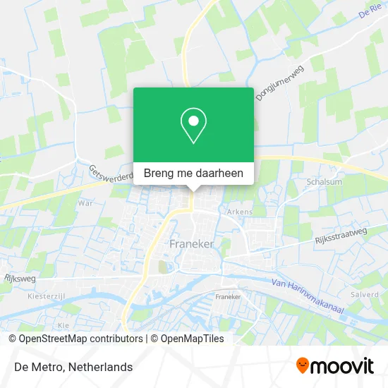 De Metro kaart