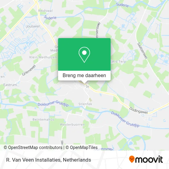 R. Van Veen Installaties kaart
