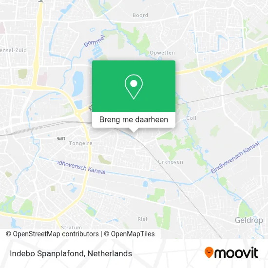 Indebo Spanplafond kaart