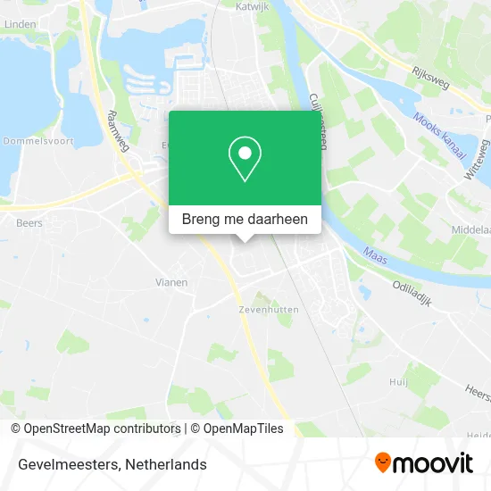 Gevelmeesters kaart