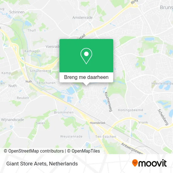 Giant Store Arets kaart