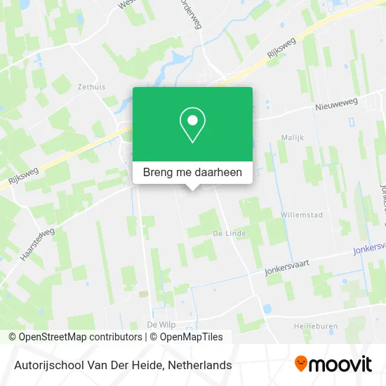 Autorijschool Van Der Heide kaart