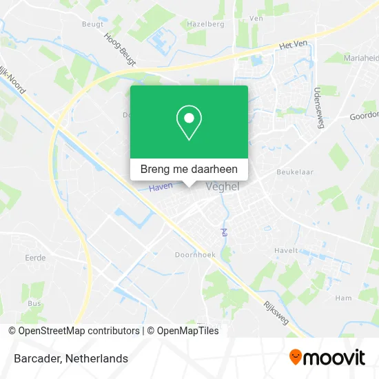 Barcader kaart