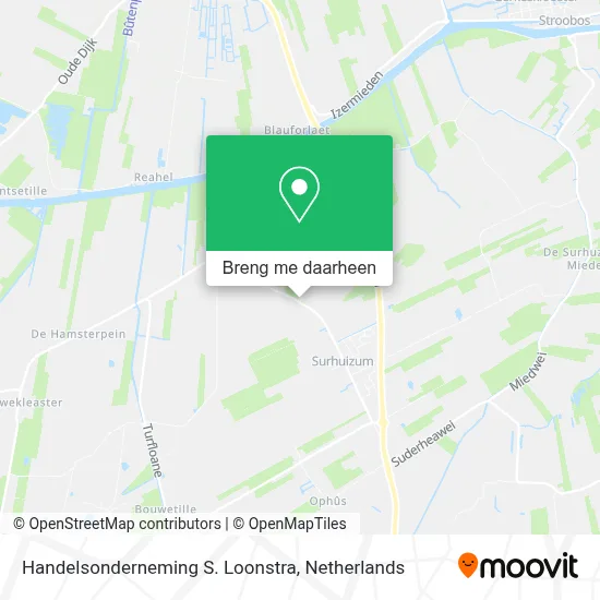 Handelsonderneming S. Loonstra kaart