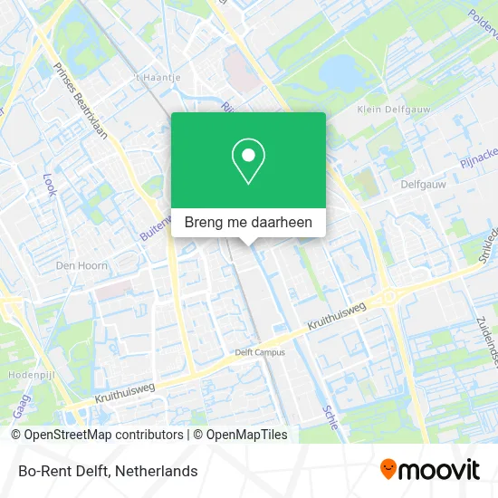 Bo-Rent Delft kaart