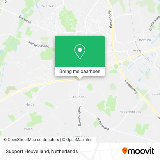 Support Heuvelland kaart