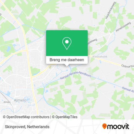 Skinproved kaart