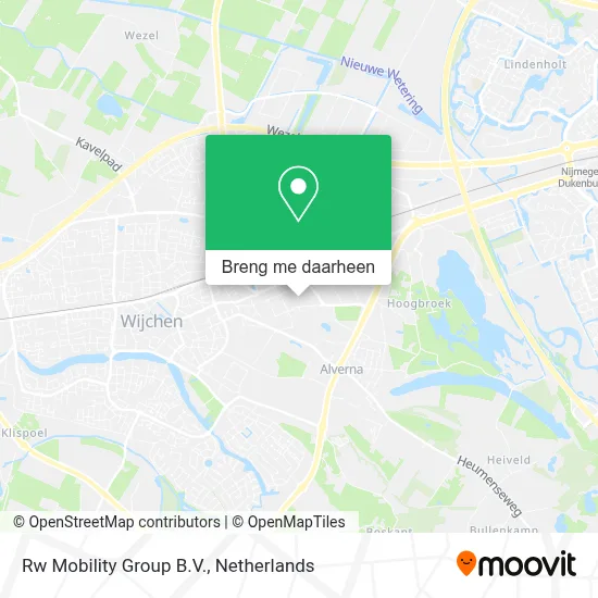 Rw Mobility Group B.V. kaart