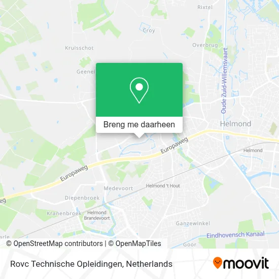 Rovc Technische Opleidingen kaart