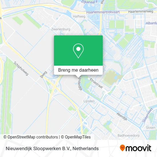 Nieuwendijk Sloopwerken B.V. kaart