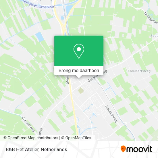 B&B Het Atelier kaart