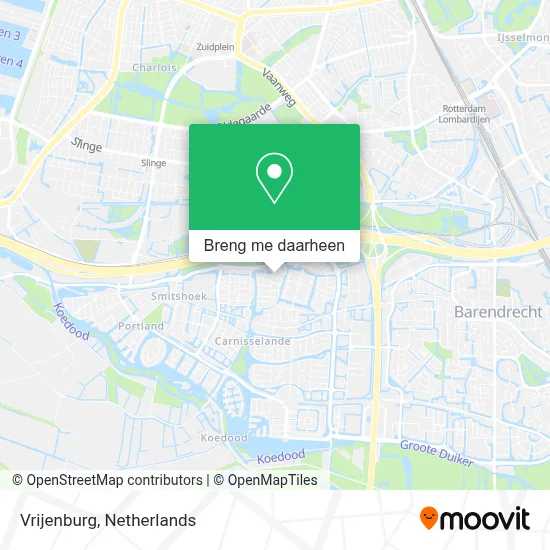 Vrijenburg kaart