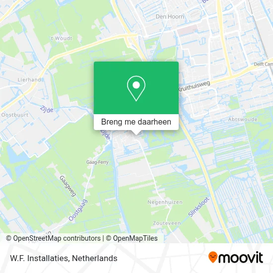 W.F. Installaties kaart