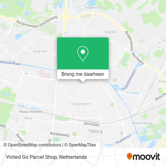 Vinted Go Parcel Shop kaart