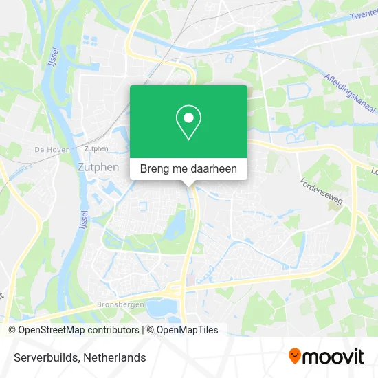 Serverbuilds kaart