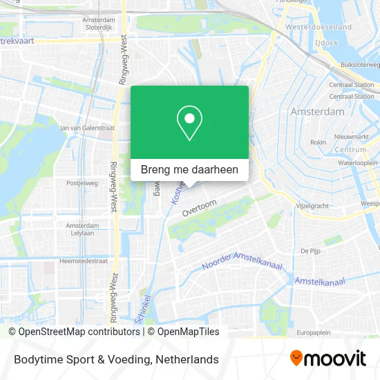 Bodytime Sport & Voeding kaart