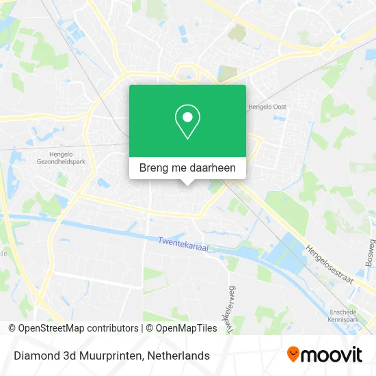 Diamond 3d Muurprinten kaart