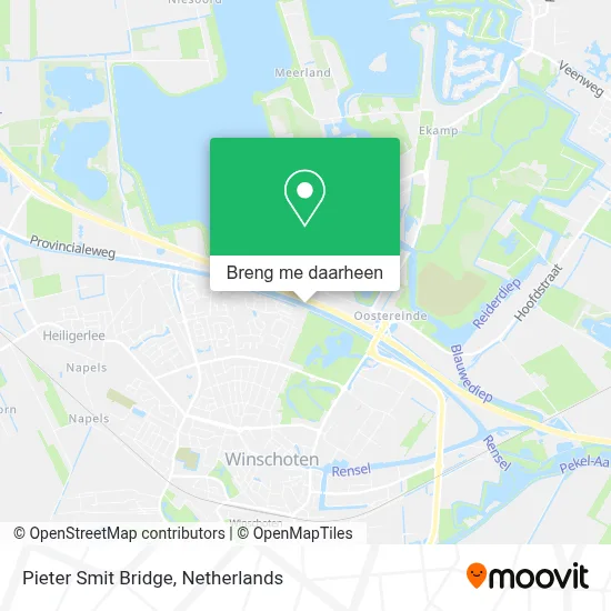 Pieter Smit Bridge kaart