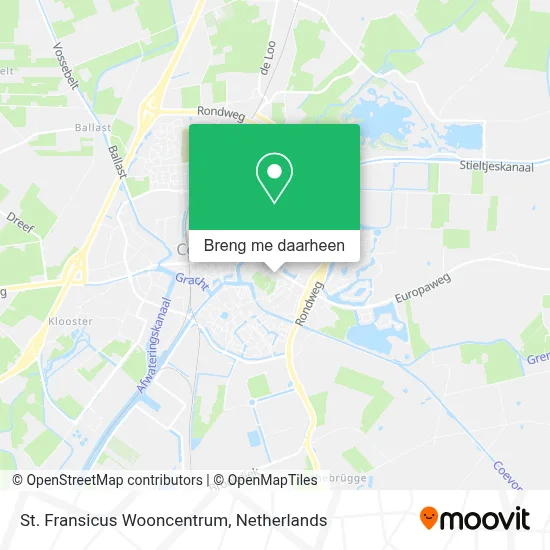 St. Fransicus Wooncentrum kaart