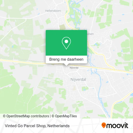 Vinted Go Parcel Shop kaart