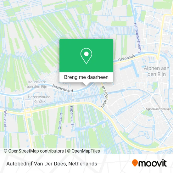 Autobedrijf Van Der Does kaart