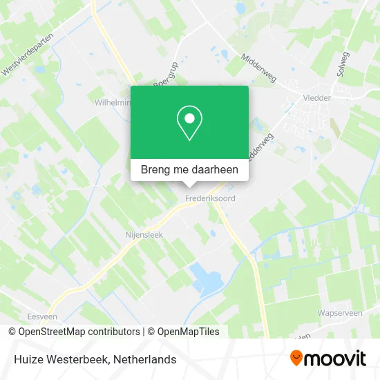 Huize Westerbeek kaart