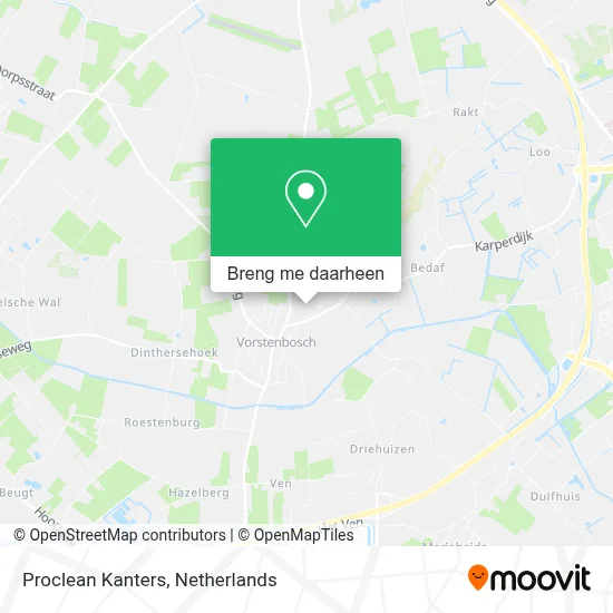 Proclean Kanters kaart