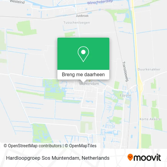 Hardloopgroep Sos Muntendam kaart