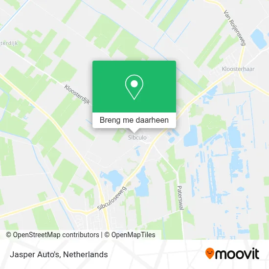 Jasper Auto's kaart