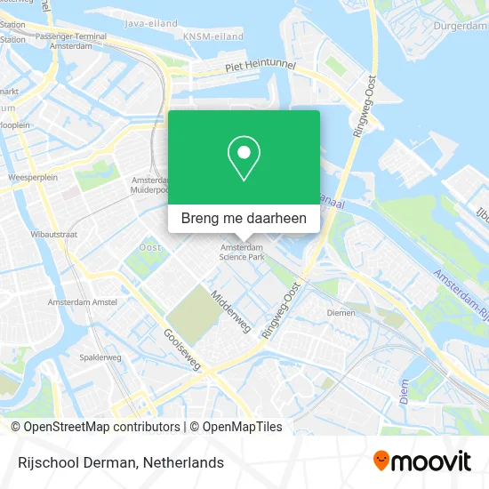 Rijschool Derman kaart