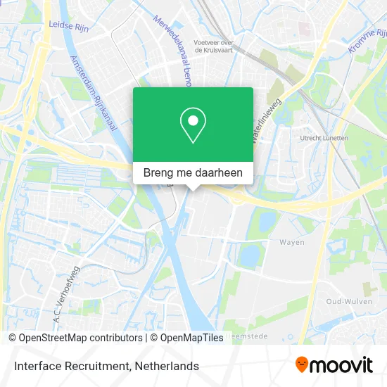 Interface Recruitment kaart
