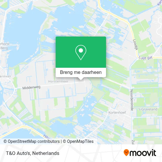 T&O Auto's kaart