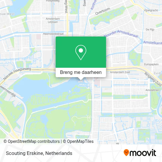 Scouting Erskine kaart