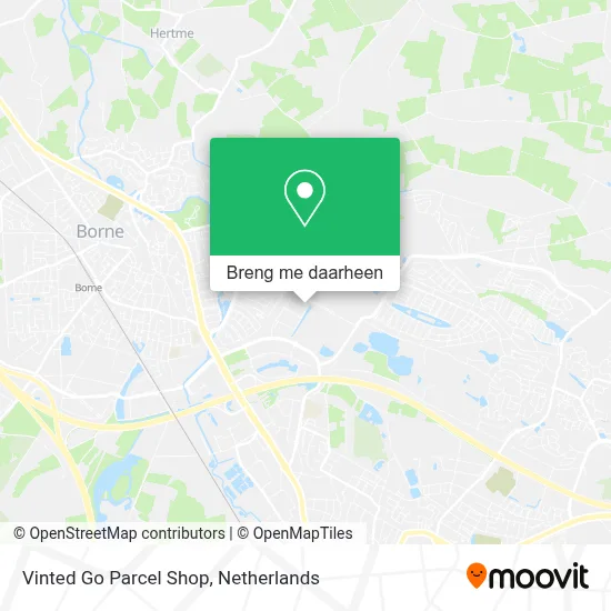 Vinted Go Parcel Shop kaart